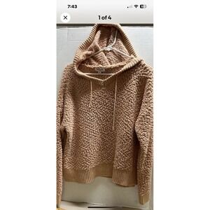 Ladies Full Circle Brand Peach Hoodie Size Medium